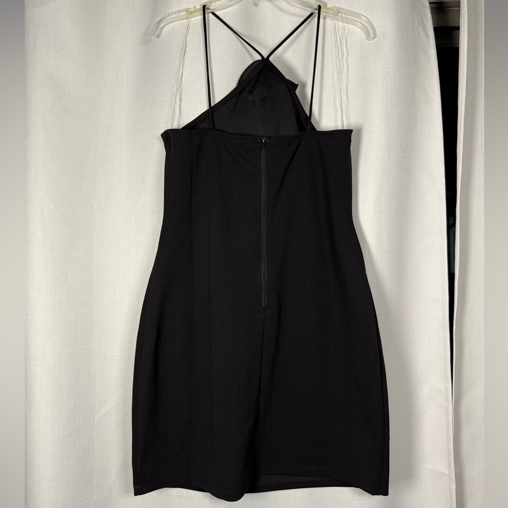 Fashion Nova Gabrie Bodycon Rosette Black Mini Dress XL - Picture 5 of 11